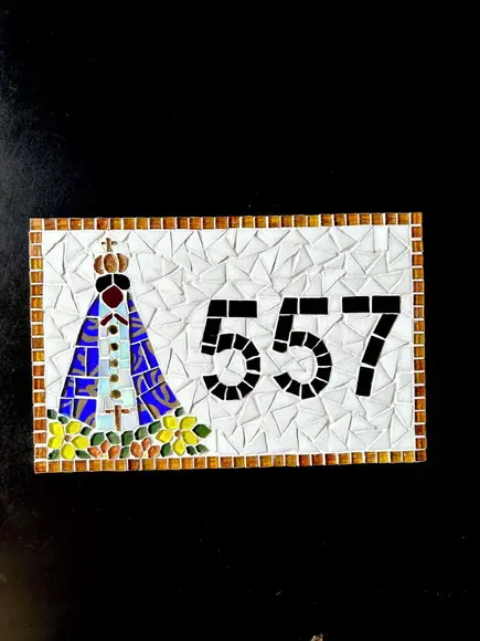 Número em Mosaico Nossa Senhora Aparecida