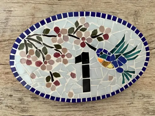 Número para Apartamento em Mosaico Cerejeira e Beija Flor