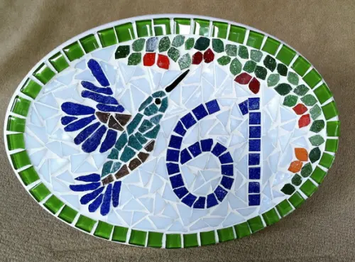 Número para Apartamento mosaico