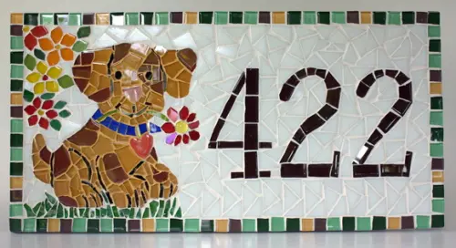 Número para Casa Dog da Ju