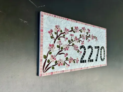 Número para Casa em Mosaico Cerejeiras