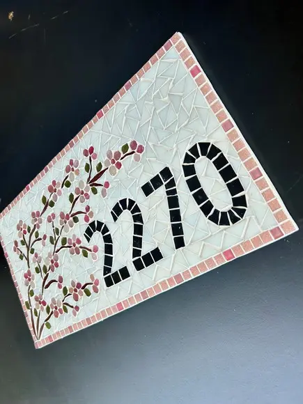 Número para Casa em Mosaico Cerejeiras