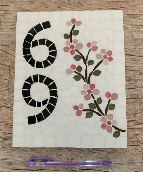 Número para Casa em Mosaico Cerejeiras