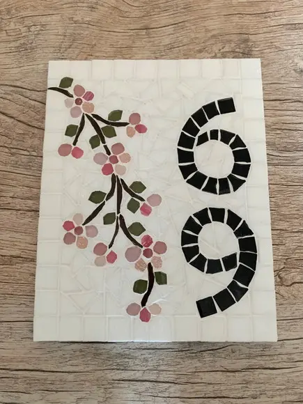 Número para Casa em Mosaico Cerejeiras