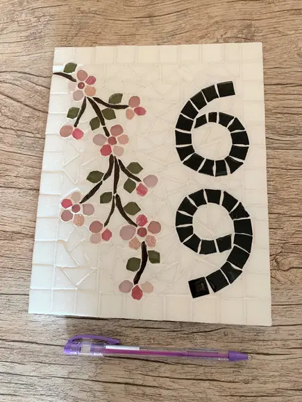 Número para Casa em Mosaico Cerejeiras