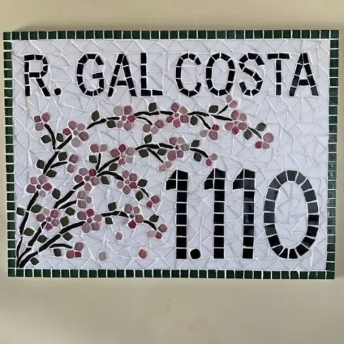 Número para Casa em Mosaico Cerejeiras