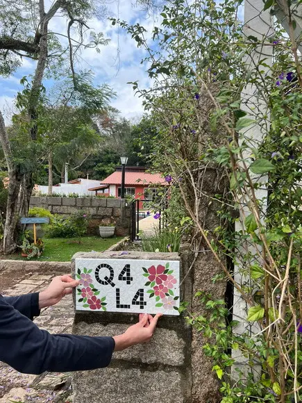 Número para Casa em Mosaico Manacá