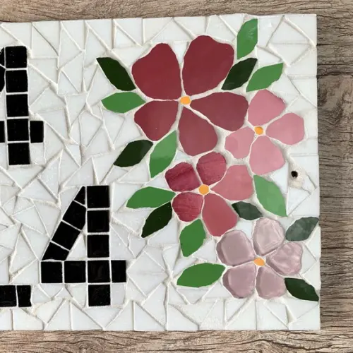 Número para Casa em Mosaico Manacá