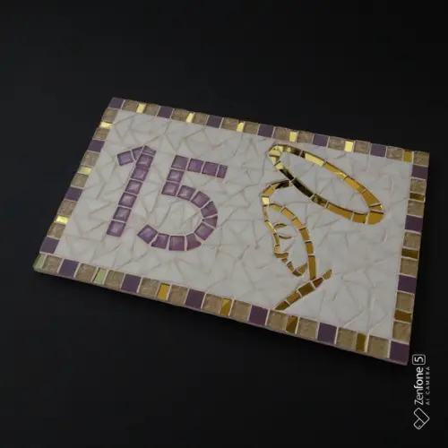 Número para Casa em Mosaico Nossa Senhora