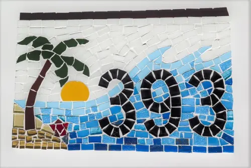 Número para Casa em Mosaico Sol e Praia