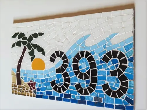 Número para Casa em Mosaico Sol e Praia