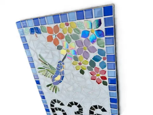 Número para Casa Mosaico Beija-flor