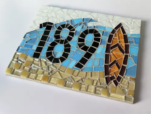 Número para Casa Mosaico Surf