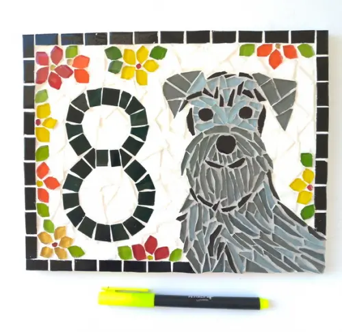 Número para Casa Schnauzer