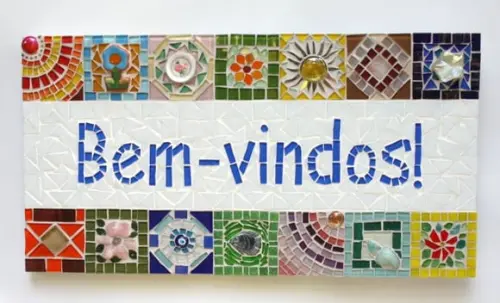 Painel de Boas Vindas em Mosaico