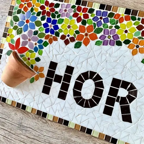 Placa em Mosaico Horta