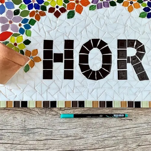 Placa em Mosaico Horta