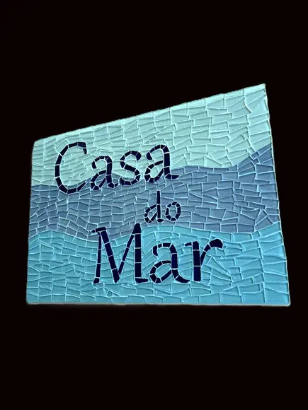 Placa em Mosaico Motivos Marinhos