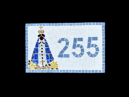 Placa em Mosaico Nossa Senhora Aparecida