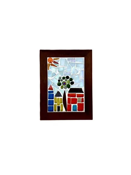 Porta Bloco de Anotações Mosaico Floral