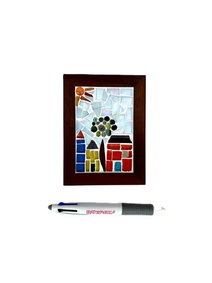 Porta Bloco de Anotações Mosaico Floral