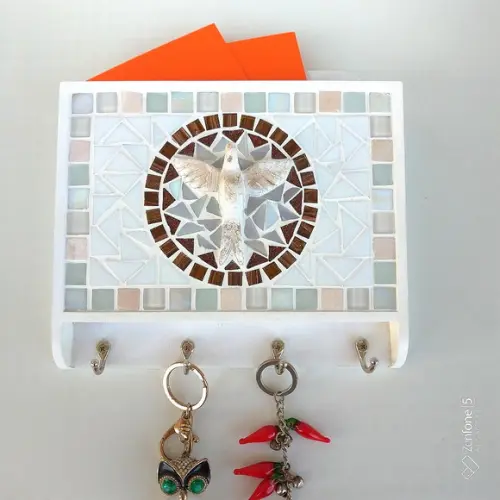 Porta Cartas e Chaves Mosaico Divino