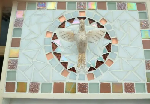 Porta Cartas e Chaves Mosaico Divino rosé