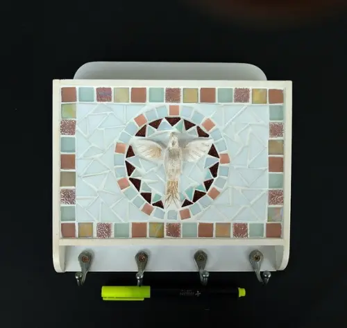 Porta Cartas e Chaves Mosaico Divino rosé