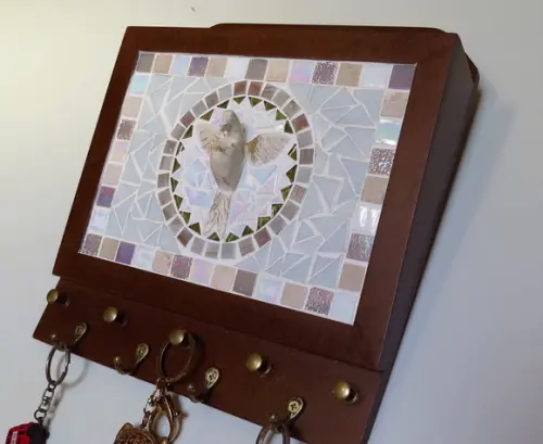 Porta Cartas e Chaves Mosaico Divino Espírito Santo
