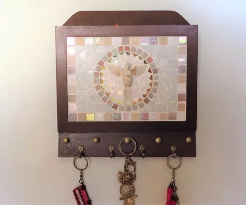 Porta Cartas e Chaves Mosaico Divino Espírito Santo