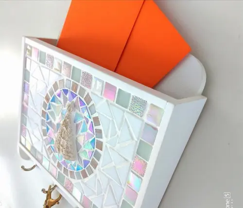 Porta Cartas e Chaves Mosaico Nossa Senhora Aparecida