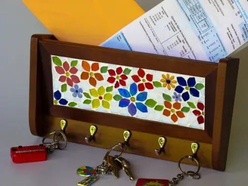 Porta Chaves Correspondência Flores