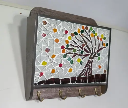 Porta Chaves Correspondência Mosaico Outono
