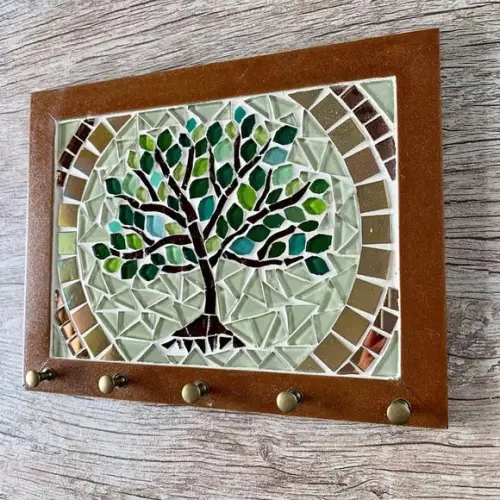 Porta Chaves em Mosaico Árvore da Vida