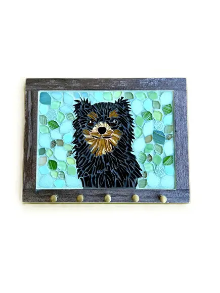Porta Chaves em Mosaico Pet