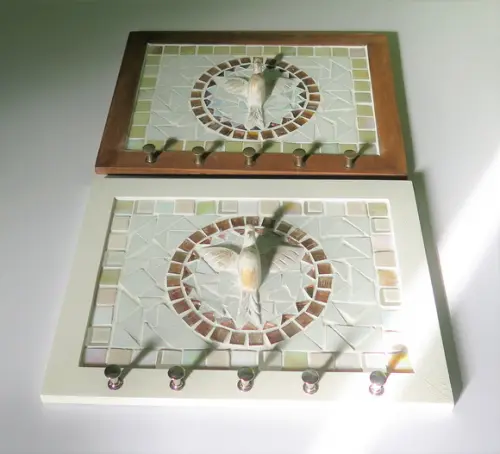 Porta Chaves Mosaico Divino Bege