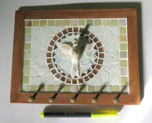 Porta Chaves Mosaico Divino Bege