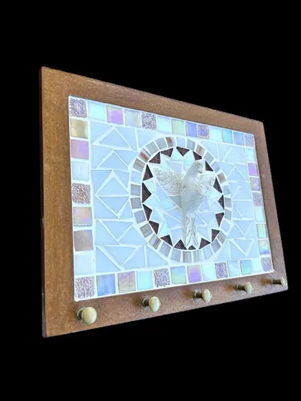 Porta Chaves Mosaico Divino Rosé