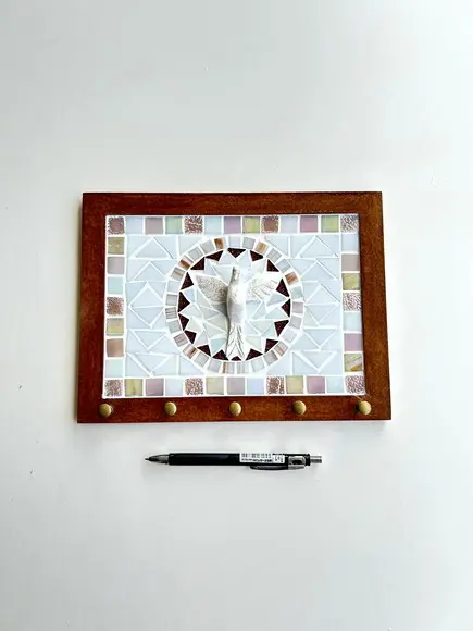 Porta Chaves Mosaico Divino Rosé