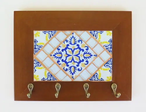 Porta Chaves Mosaico Lisboa 4 Ganchos
