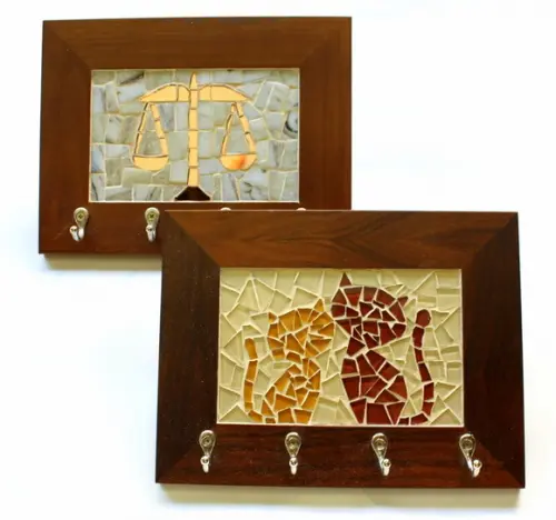 Porta Chaves Mosaico Gatinhos