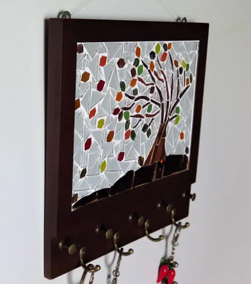 Porta Chaves Mosaico Outono