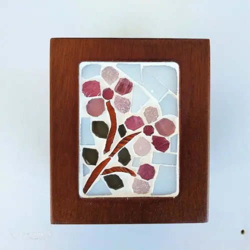Porta Lápis em Mosaico Cerejeiras