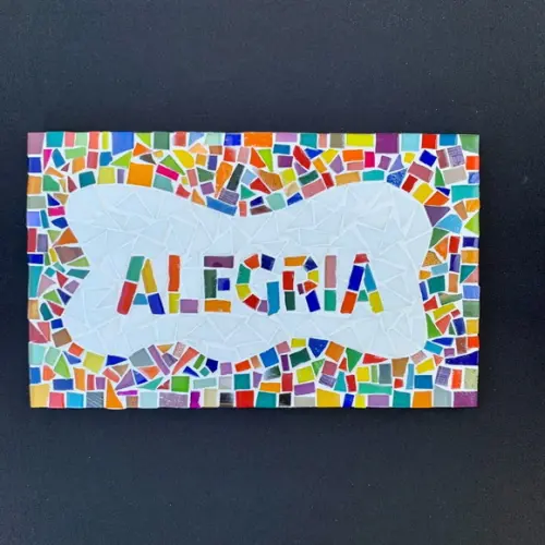 Quadro Alegria em Mosaico