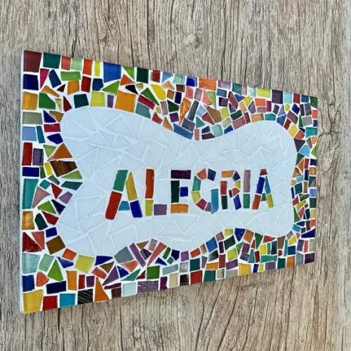 Quadro Alegria em Mosaico