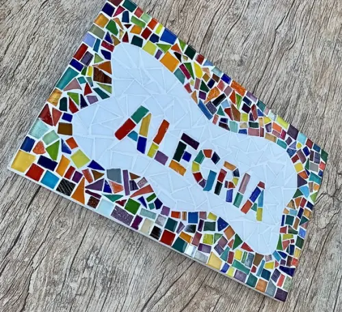 Quadro Alegria em Mosaico