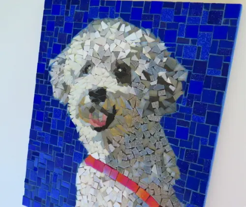 Quadro em Mosaico Cachorro