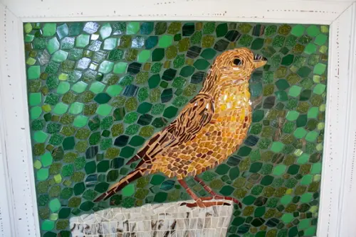 Quadro em Mosaico Canário da Terra