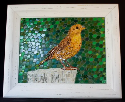 Quadro em Mosaico Canário da Terra