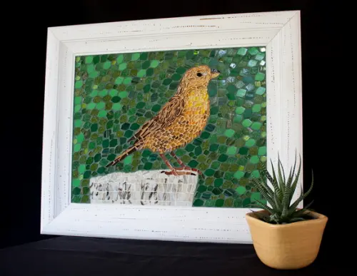 Quadro em Mosaico Canário da Terra